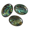 5 Stück Abalone-Resin Cabochon oval gewölbt